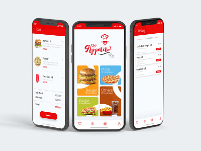 La Appetito app branding design icon illustration logo ui ux vector