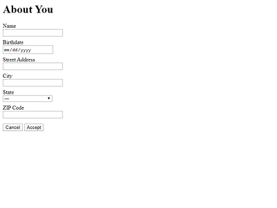 A nice form brutalist form forms html purity