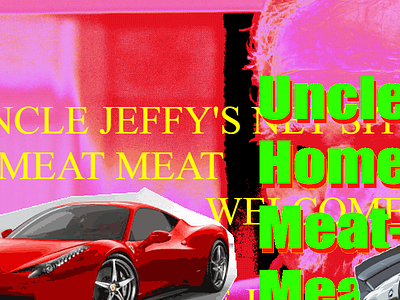 Uncle Jeffy's Net Site anti design vaporwave website