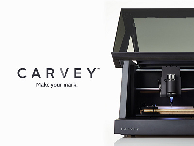 Meet Carvey 3d branding design industrial design kickstarter logo product design