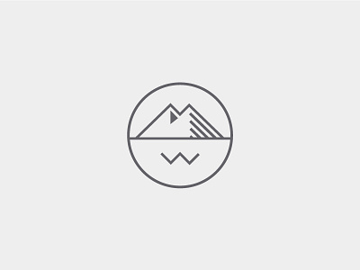 Logo Mark Idea badge brand branding clean identity logo mark mountains simple