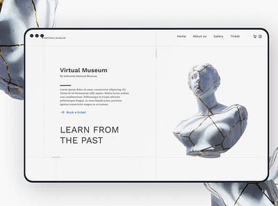 Museum project design ui ux web design