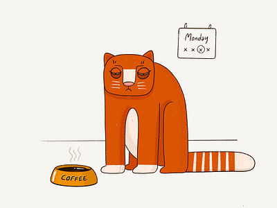 Monday morning Illustration