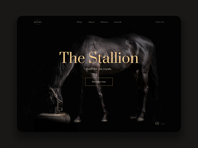 The Stallion — Website design concept