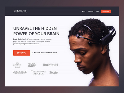 Zenvana - Hero Section hero ui ux web design