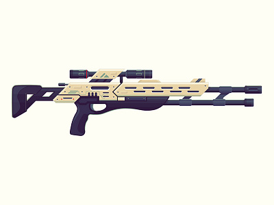 N7 M-97 Viper Rifle armory epic epicarmory gun illustration mass effect rifle sniper rifle weapon