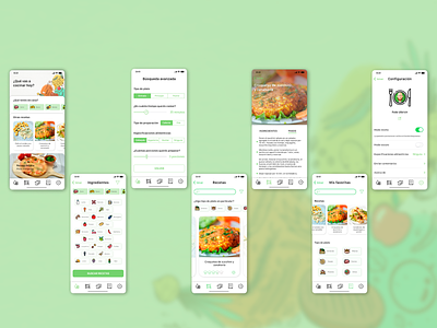 Cooking App Concept app cook book cook learning cook recipe cooking design food food app green ios kitchen ui ux