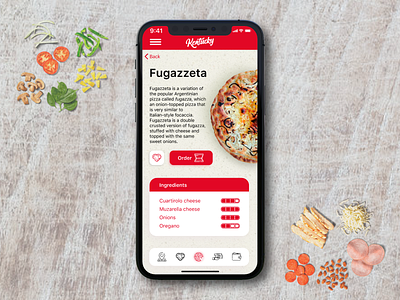 Kentucky Pizza - Mobile App Concept app app design branding food food app ios order pizza ui ui design