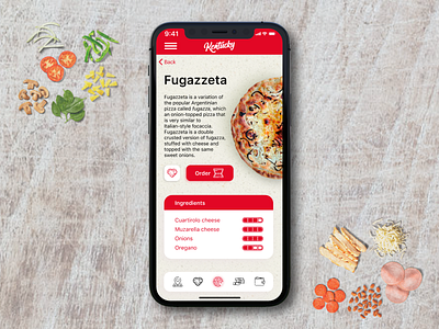 Kentucky Pizza - Mobile App Concept