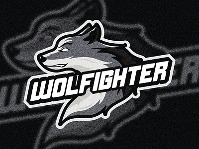 WOLFIGHTER branding digital art esport logo gaming logo illustration logo sport logo wolf