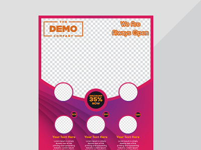 corporate flyer design branding business flyer design design flat identity illustration lettering minimal valentines day poster vector