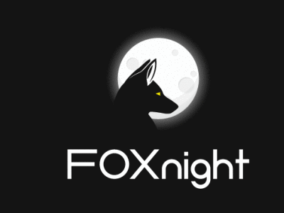 FOXnight branding design flat flat logo design flat logos logo minimal minimalist logo minimalist logo design vector