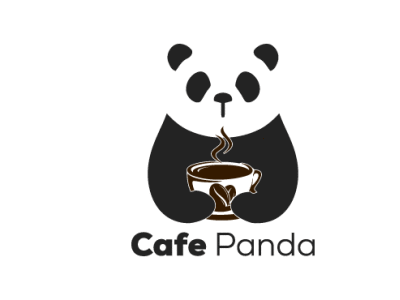 Cafe Panda branding design flat flat logo design illustration logo minimal minimalist logo minimalist logo design vector