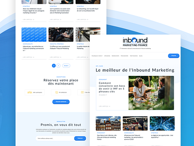 Inbound Marketing France 👩‍💻 Blog event france french gradient inbound marketing network uiux webdesign wordpress