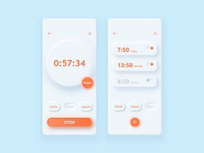 Timer app #WHITE