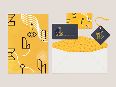 Mi Luz Identity branding business de design identity illustration logo logomark typography yellow
