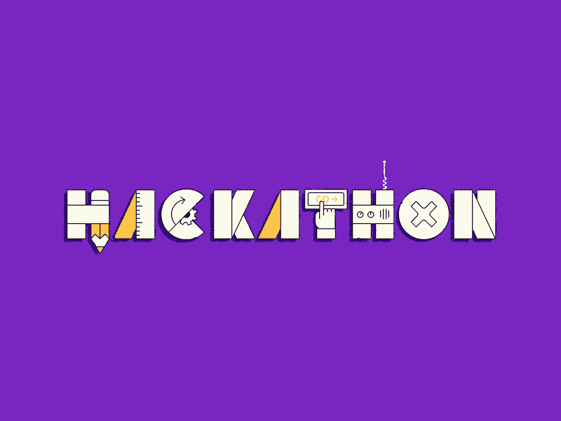 Hackathon Animated Type typography hackathon animator motion design display type animated type animation