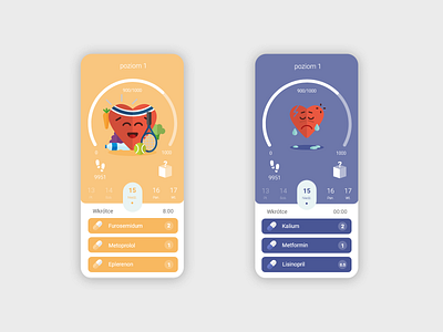 heart healthcare game / dashboard