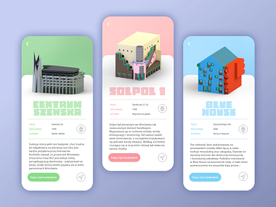 funky architecture / mobile app