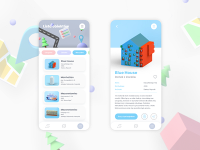 pretty ugly / mobile city guide 3d art 3d model app architecture city guide composition guide illustration list mobile app mobile apps mobile design mobile ui product page screen travel guide ui design ux design wroclaw wrocław