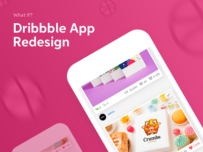 Dribbble App Redesign app design dribbble mobile redesign ui ux