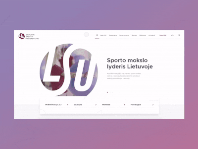 Lithuanian Sport University website