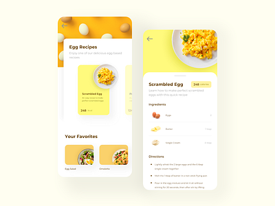 Cookbook App app clean cookbook design minimal mobile mobile app platform prototype recipes ui ui design uidesign ux
