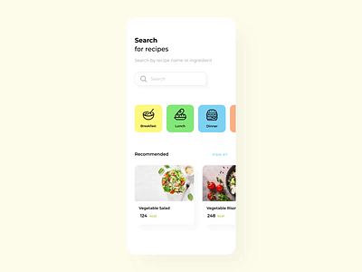 Cookbook Recipes Animation after effects animation app clean cookbook design ios minimal mobile app platform prototype recipes ui ui design uidesign ux