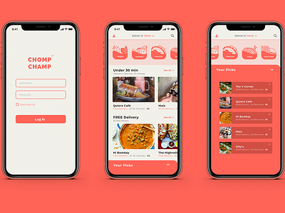 UI/UX Food App (XD Daily Challenge)