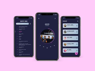 Redesign Music Player app design flat design minimal design mobile app design music app design ui