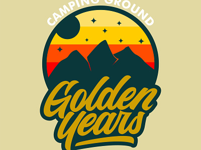 Golden Years logo concept adventure aplikasi climb customlettering customlogo desain desain huruf handlettering ikon ilustrasi kaligrafi logo merek mountain pakaian tipografi vektor