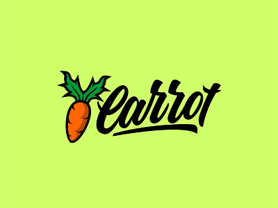 Carrot icon logo aplikasi clothing customlettering customlogo desain desain huruf handlettering ikon ilustrasi kaligrafi logo merek tipografi vektor
