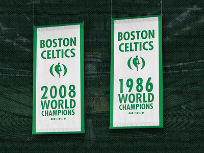 Modern Boston Celtics Banner Concept 2020 boston celtics branding championship concept design illustration nba nba finals vector