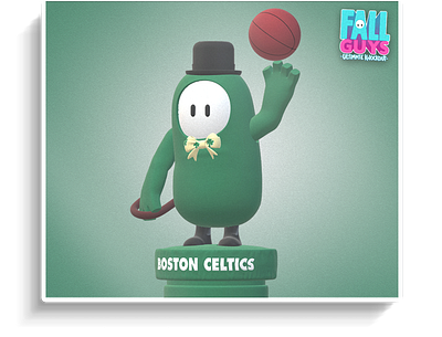 Celtics Fall Guy Three 2020 boston celtics custom skin design fall guys illustration kobe kobe bryant logo nba