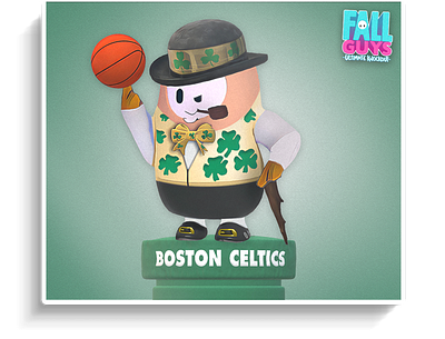 Celtics Fall Guy Four 2020 boston celtics custom skin design fall guys illustration kobe bryant nba