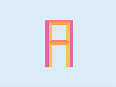 Letter A typography