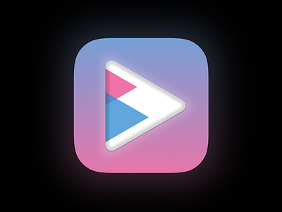 BD Appicon appicon bd entertainment gradient icon ios music play rejected