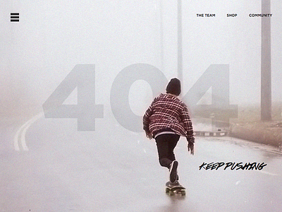 404 404 daily error page props skate skateboard skateboarding ui web