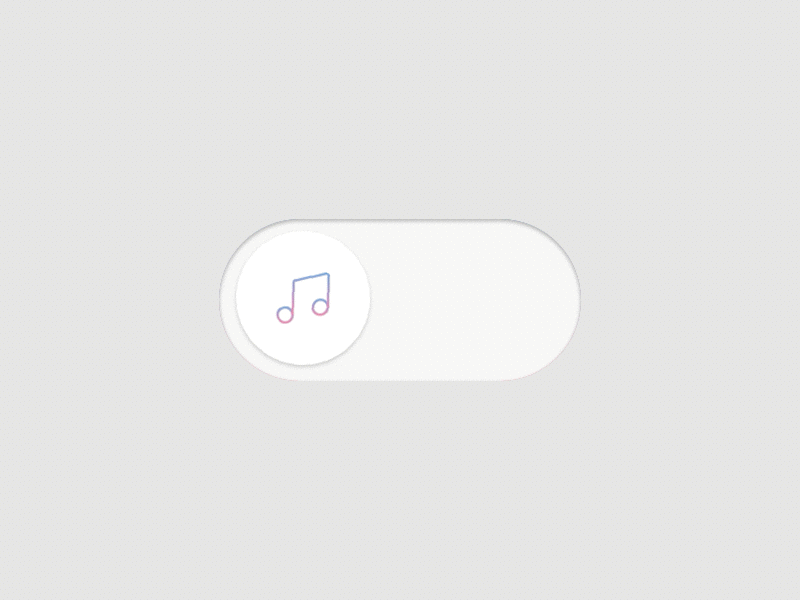 Simple on/off switch animation dailyui motion music off on principle switch toggle