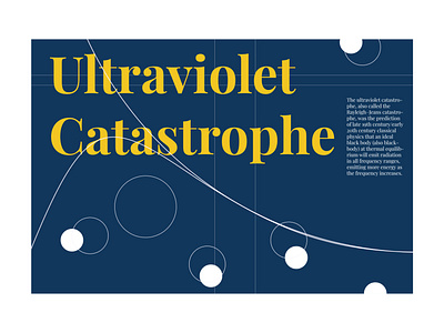 Ultraviolet Catastrophe design flat illustration minimal physics