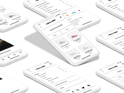 IT WAS ALL A DREAM - Sneaker App app branding design flat minimal ui