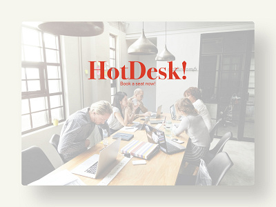 HotDesk! - Booking App app design flat ui