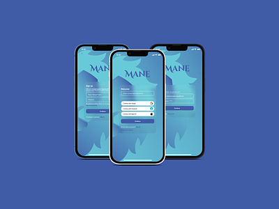 Mane Crypto - Sign In/Up screens