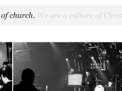 We are a culture 1140 black church minimal simple website white
