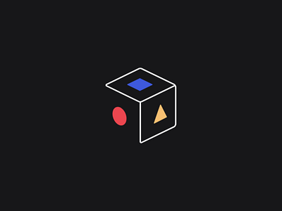 Repo app bauhaus box branding color colors geometry logo repository startup technology ui