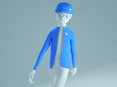Character 3D 3d animation character characterdesign cinema 4d emoji octane person walk