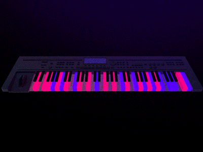 Synth colors electro electronic piano synth