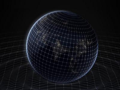 Orbital 3d cinema 4d colors geometric map photoshop polygon world