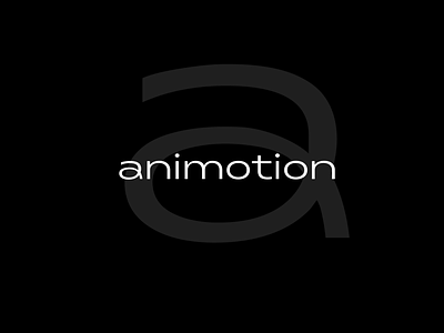 animotion logo a animation branding font logo movie type