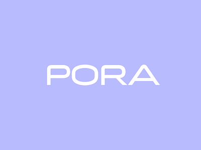 PORA beauty brand branding corean cosmetic cosmetology identidy japan logo logo design logotype makeup minimal skin skin care skincare vector